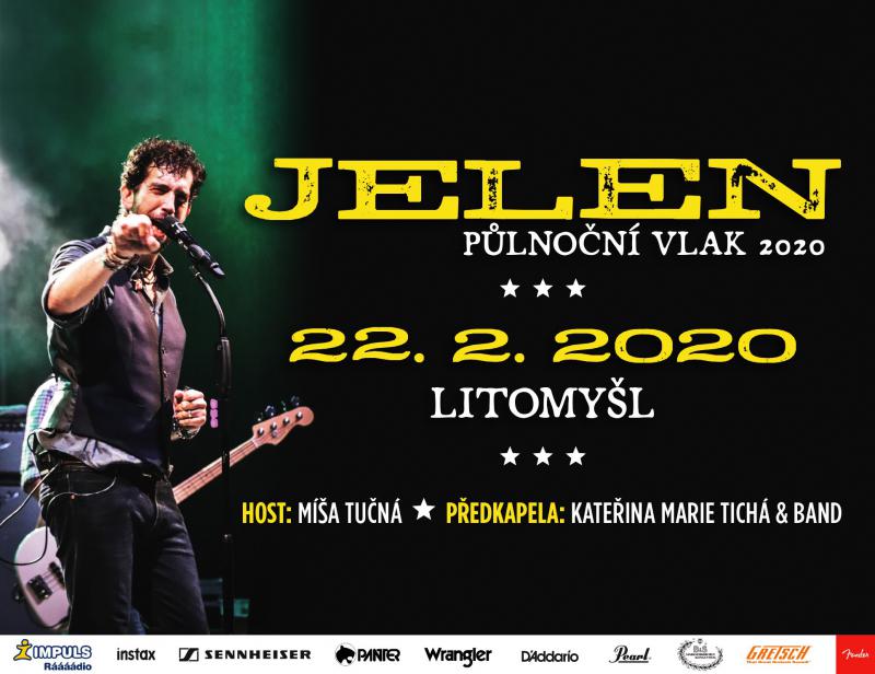 Jelen + Kateřina Marie Tichá - Půlnoční vlak 2020 - Litomyšl