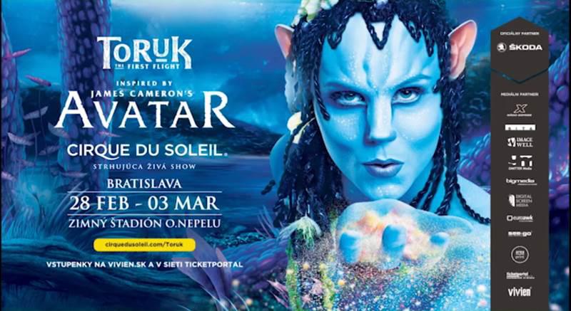 Bratislava sa premieňa na planétu Pandora. Predstavenia CirqueduSoleil TORUK – TheFirstFlight (prvý let) štartujú už vo štvrtok