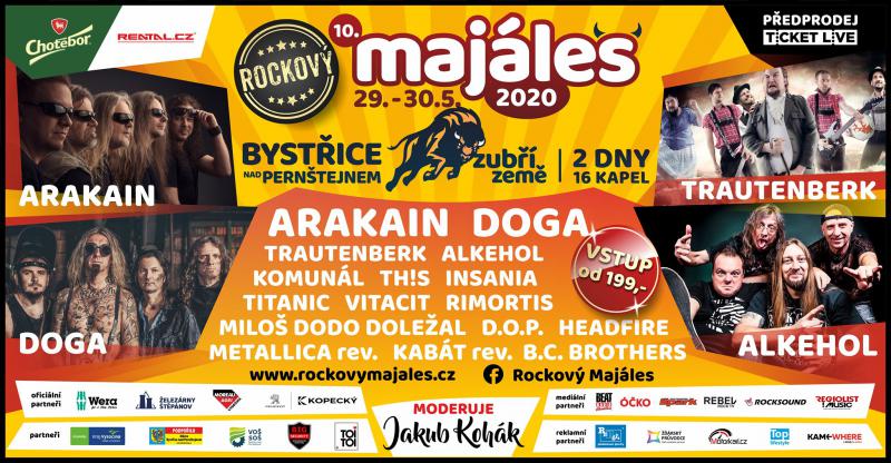 ROCKOVÝ MAJÁLES Zubří země 2020 - Bystřice nad Perntejnem