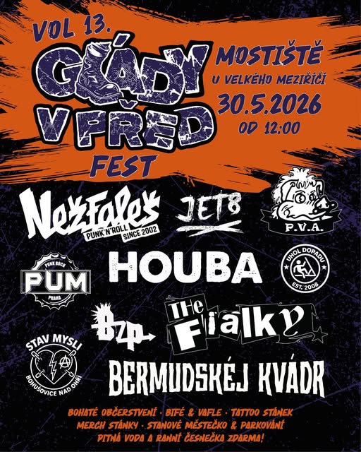 Glády v před fest 2026 - Velké Meziříčí