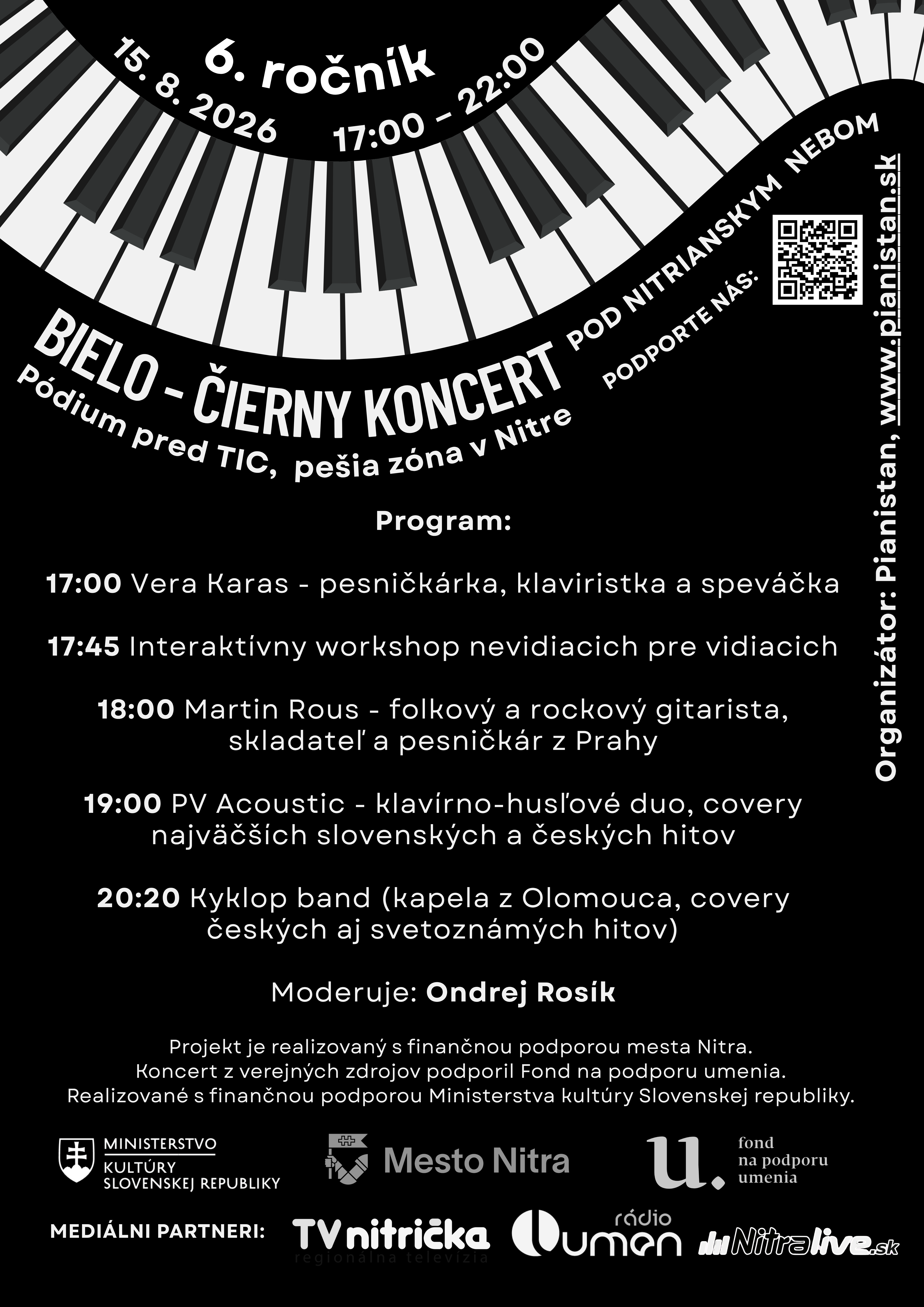 Bielo-čierny koncert pod nitrianskym nebom - Nitra