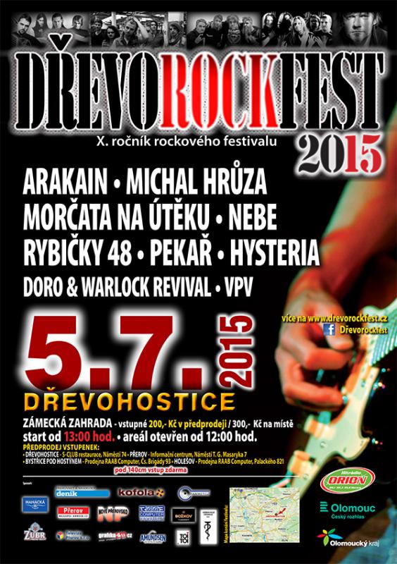 Dřevorockfest 2015 - Dřevohostice