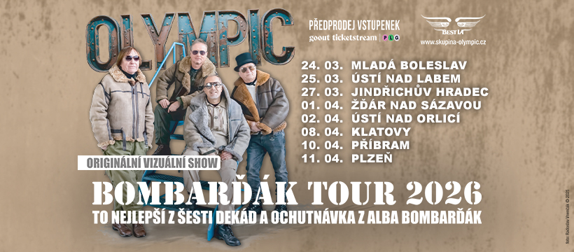 Olympic - Bombarďák TOUR 2026 - Jindřichův Hradec