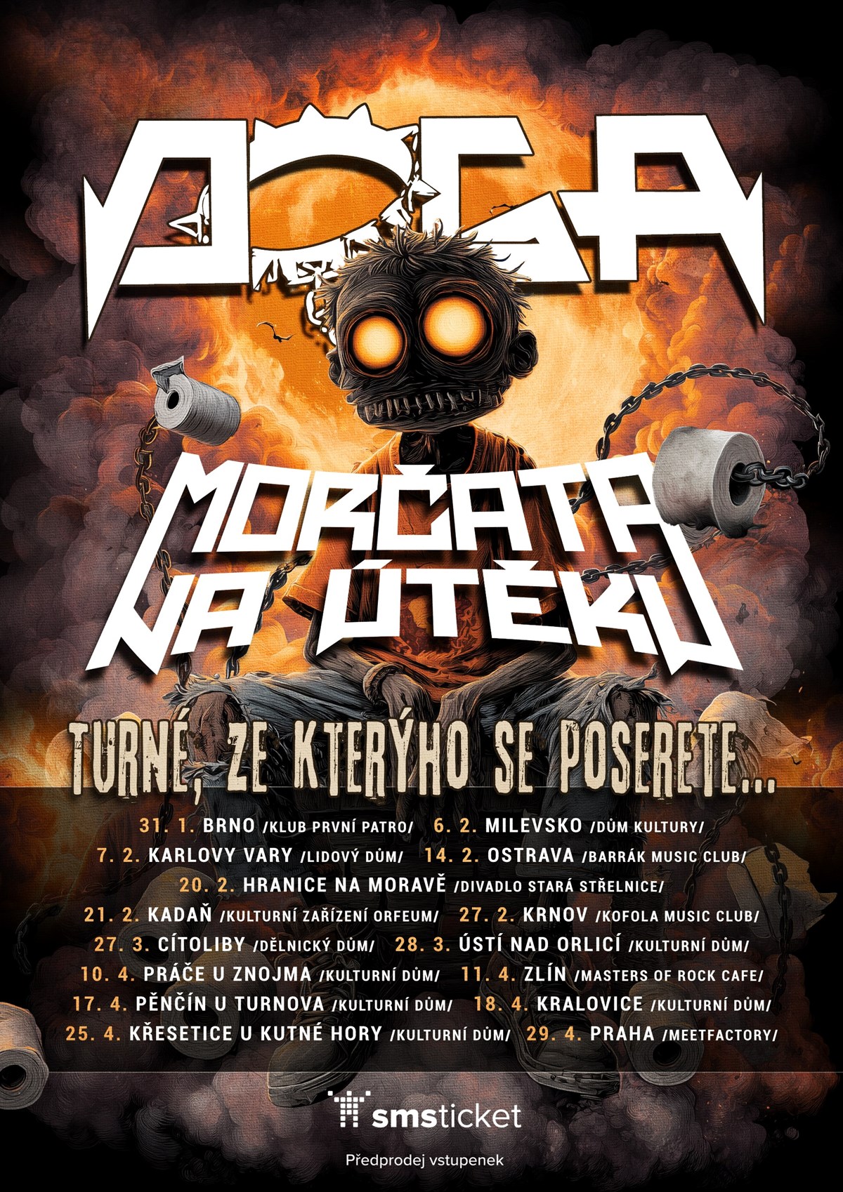 Morčata na útěku + Doga - Turné, ze kterýho se poserete... - Pěnčín