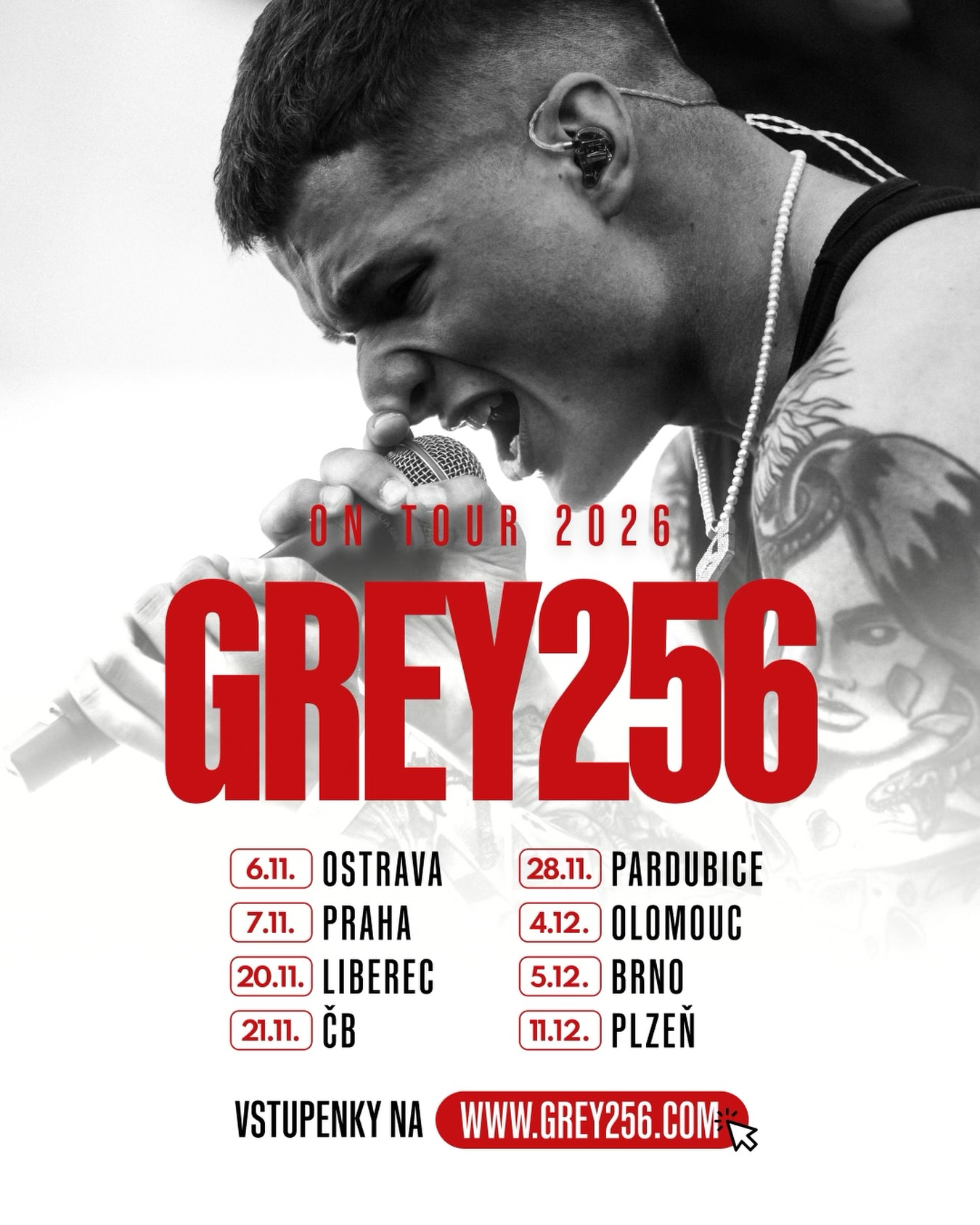 Grey256 on tour 2026 - Pardubice