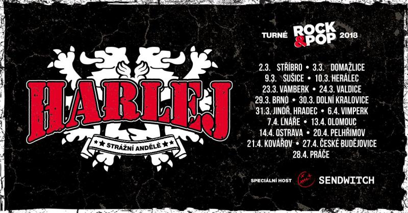 Harlej - Rock&Pop Turné 2018 - Valdice