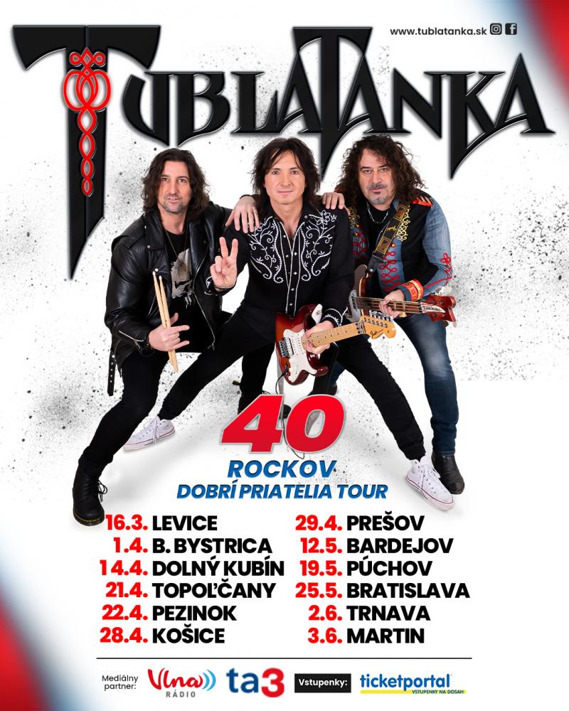 Tublatanka - 40 rockov Dobrí priatelia tour 2023 - Martin