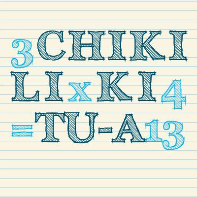 Chiki liki tu-a-3x4=13