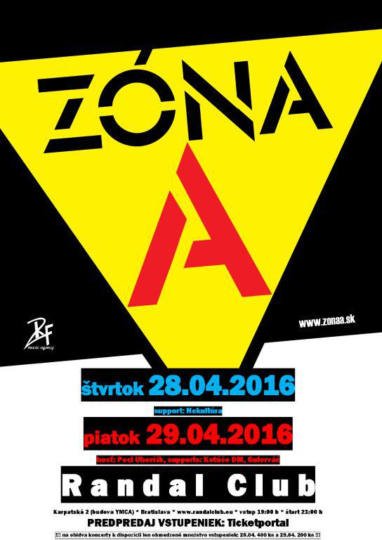 Skupina Zóna A má 32 rokov! Oslávi to dvoma koncertami v Bratislave už tento týždeň 28. a 29. apríla v Randal clube!