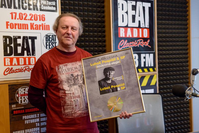 Luboš Pospíšil si prevzal Zlatú platňu Supraphonu