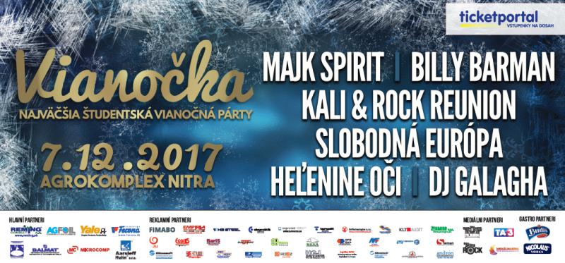 Na najväčšej vianočnej párty vystúpia Billy Barman, Majk Spirit aj Slobodná Európa!