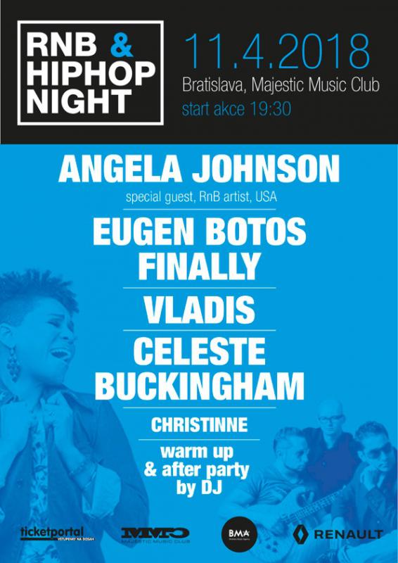 Angela Johnson, Eugen Botos Finally, Celeste Buckingham a Vladis  na jednom pódiu