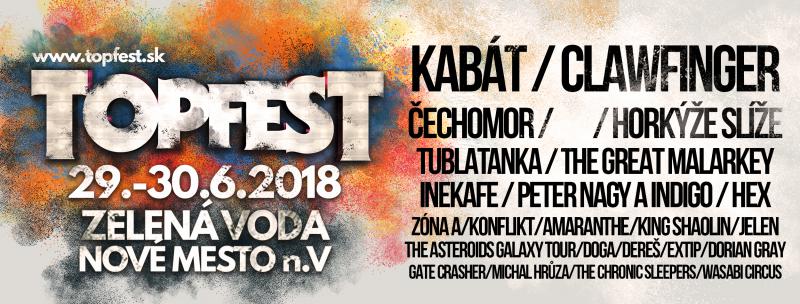 Festival TOPFEST sa vracia ku koreňom, na Zelenú vodu v Novom Meste nad Váhom