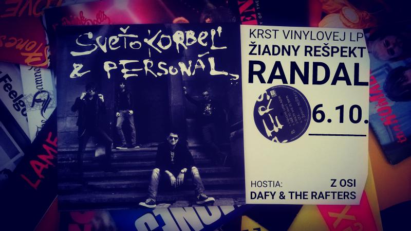 Skupina Sveťo Korbeľ & Personál odohrá v roku 2018 len jeden jediný koncert. Už v sobotu 6.10. v Bratislave v Randal Clube na ňom pokrstí svoju LP platňu 'Žiadny rešpekt!'.