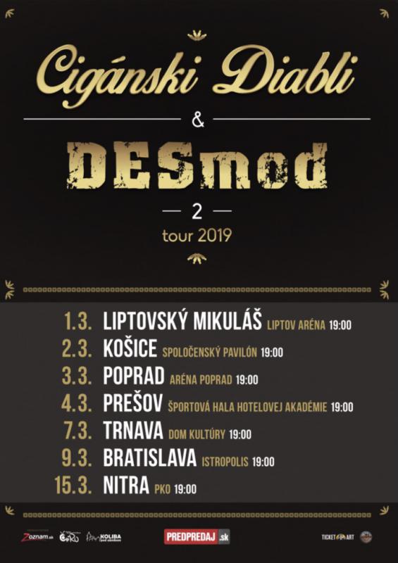 Desmod a Cigánski Diabli vyrážajú na spoločné turné, čaká nás temperamentná šou plná hitov