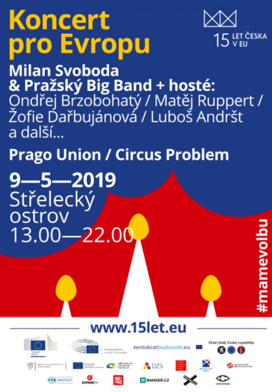 Na Střeleckém ostrově se bude oslavovat Evropa