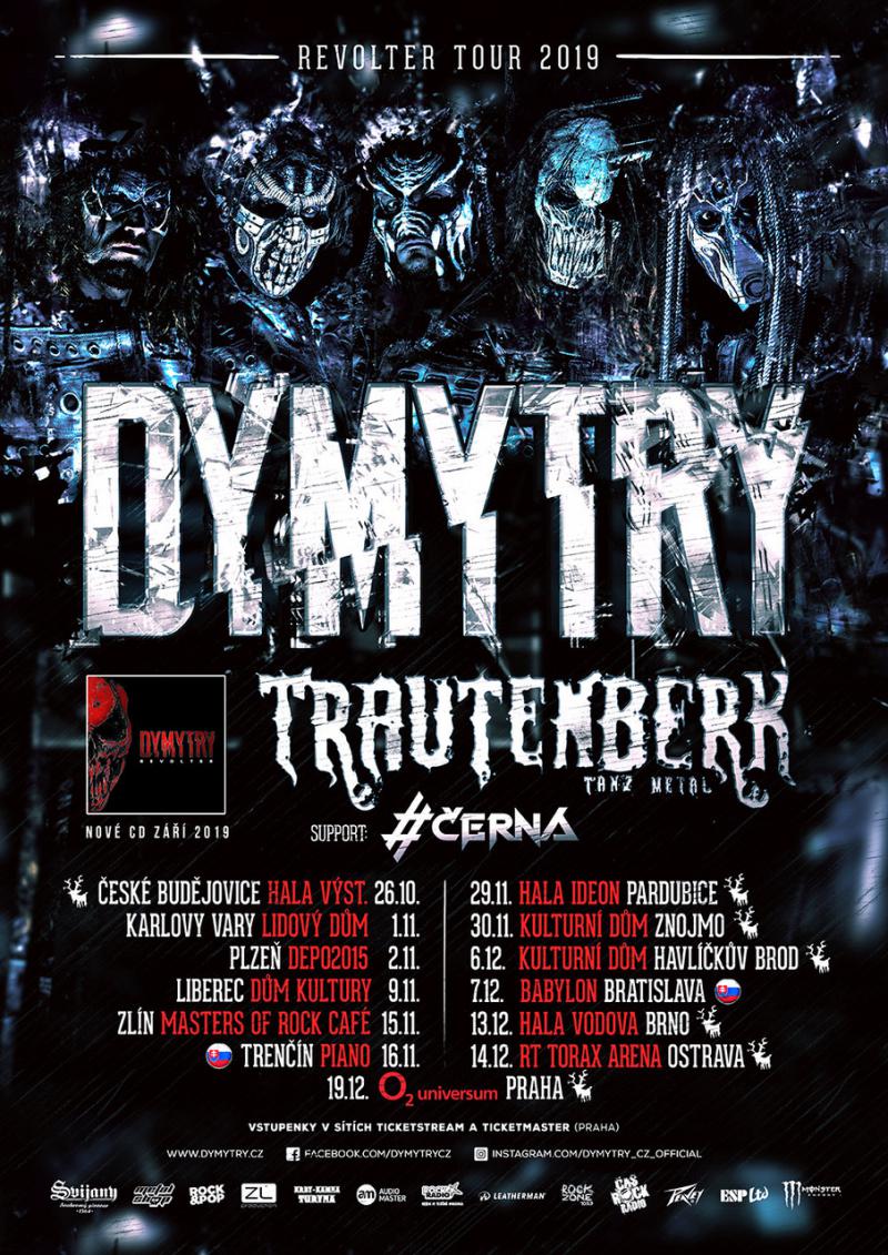 Největší domácí metalová skupina Dymytry na začátku října vydala očekávané album Revolter a ihned zabodovala sledovaností svých nových klipů a prodejem alba.