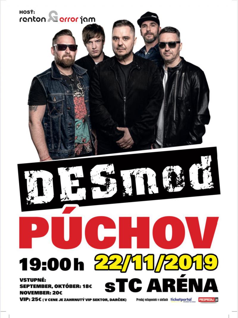 Skupina Desmod zahrá 22. novembra rockový megakoncert v Púchove