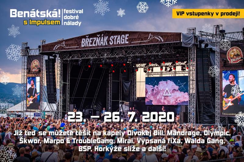 Hudební festival Benátská! s Impulsem oznamuje termín i první jména účinkujících