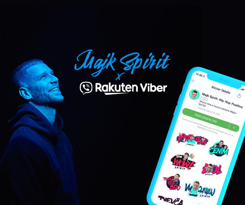 Majk Spirit, ako úplne prvá hviezda na Slovensku, má na Viberi vlastné samolepky