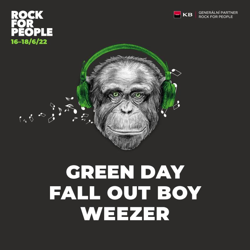 Green Day, Fall Out Boy a Weezer potvrzují účast na Rock for People 2022