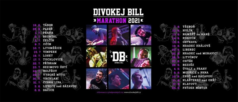 Kapela Divokej Bill chystá v létě hudební ''MARATHON''