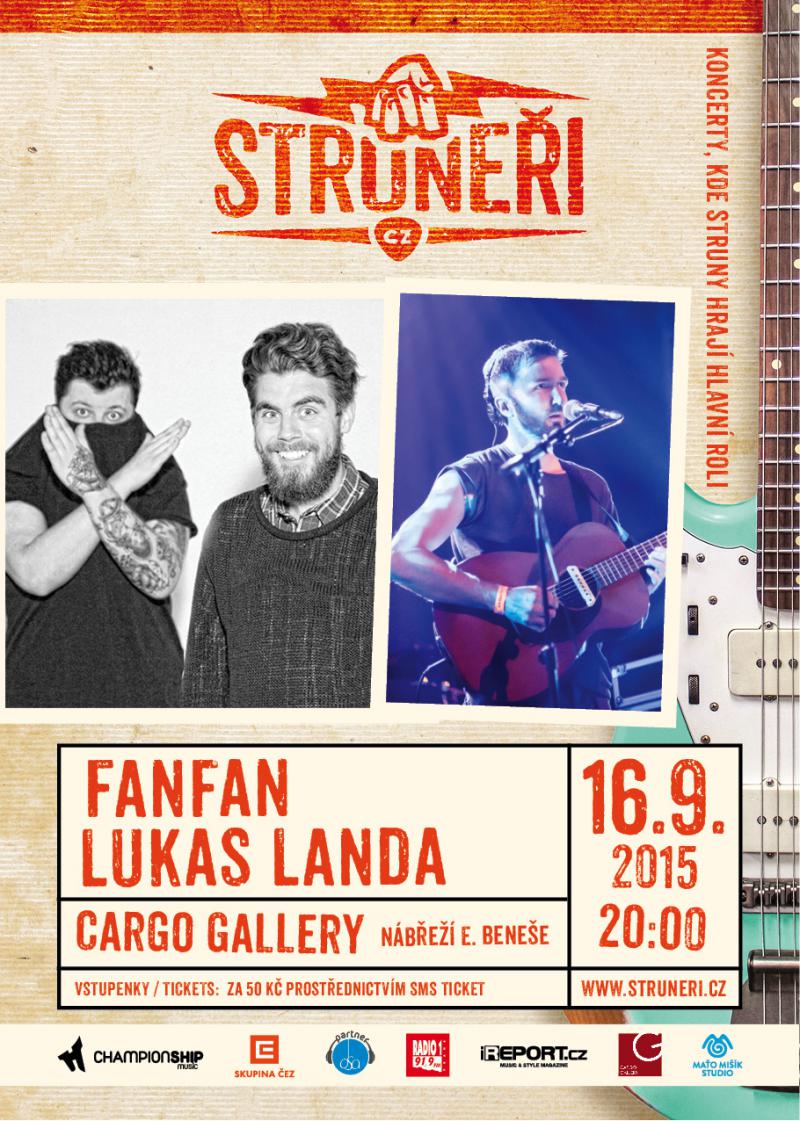 Struneři přivítají v Cargo Gallery písničkáře Lukase Landu a talentovanou kapelu Fanfan