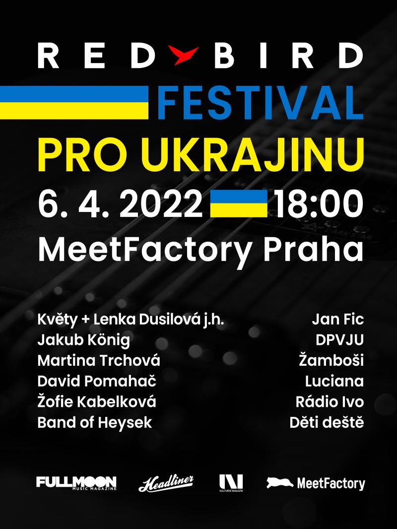 Red Bird Festival podpoří v pražské MeetFactory Ukrajinu