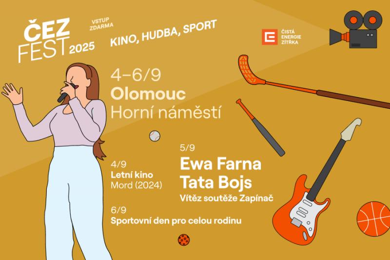 Olomouc zažije třídenní festival plný hudby, sportu a zábavy pro celou rodinu
