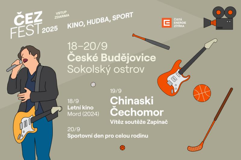České Budějovice zažijí třídenní festival plný hudby, sportu a zábavy pro celou rodinu